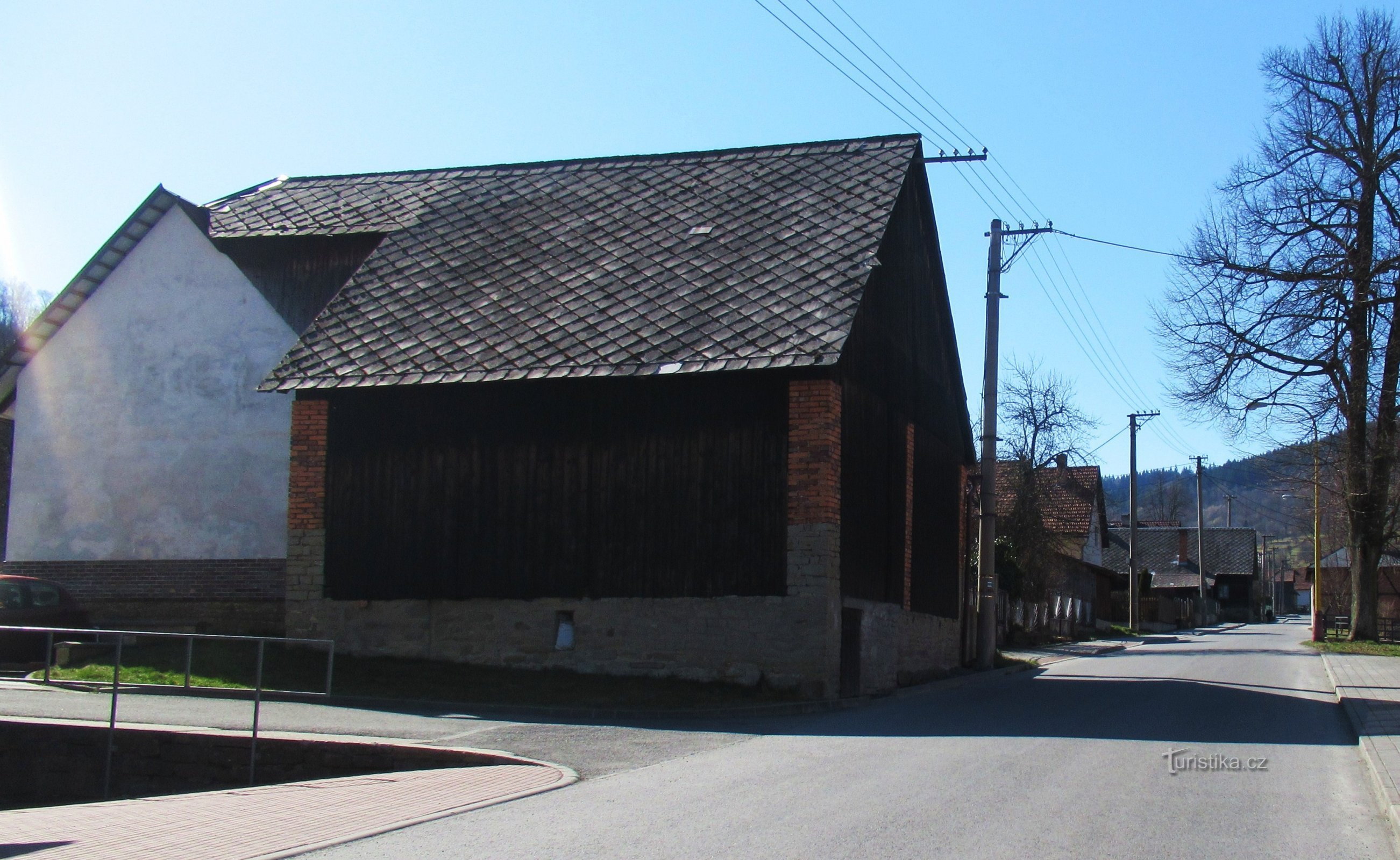 Het dorp Zděchov in Walachije