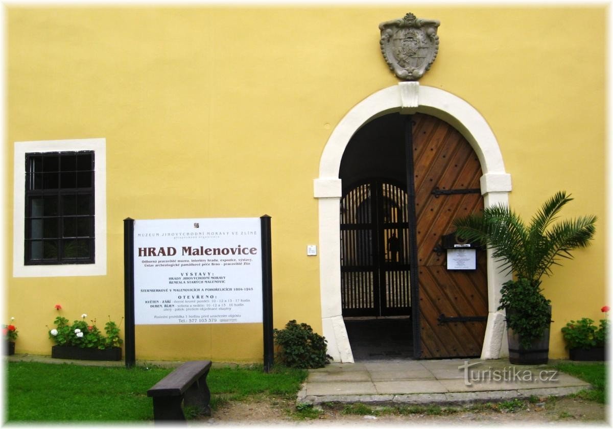 Hájenky-Museumsobjekt auf der Burg in Malenovice