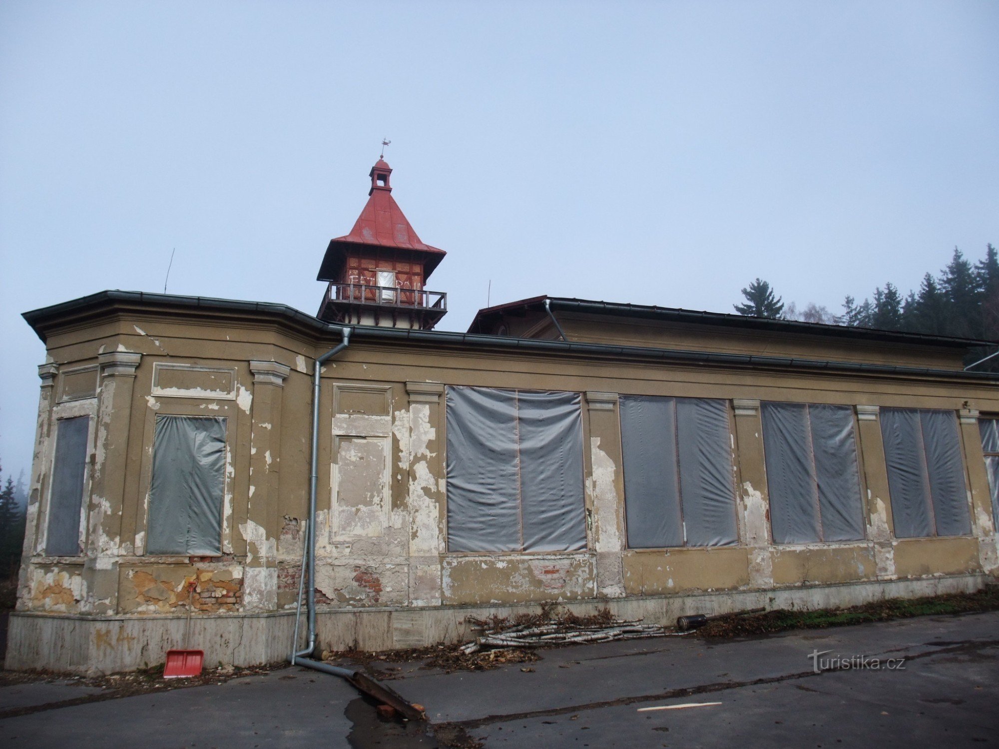 het object van het gereconstrueerde café