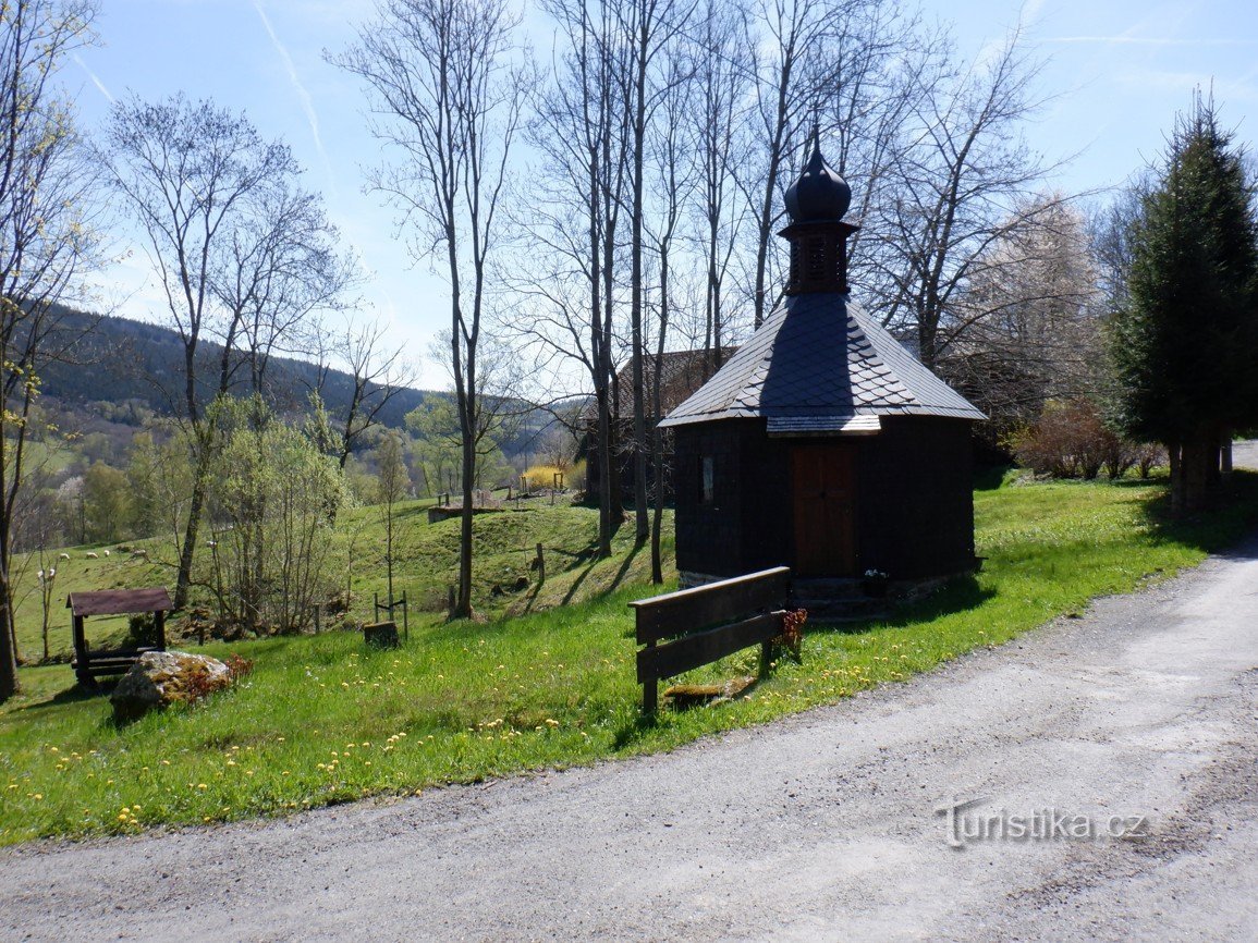 Billeder fra Šumava – Dešenice – Datelov og St. Brittas kapel