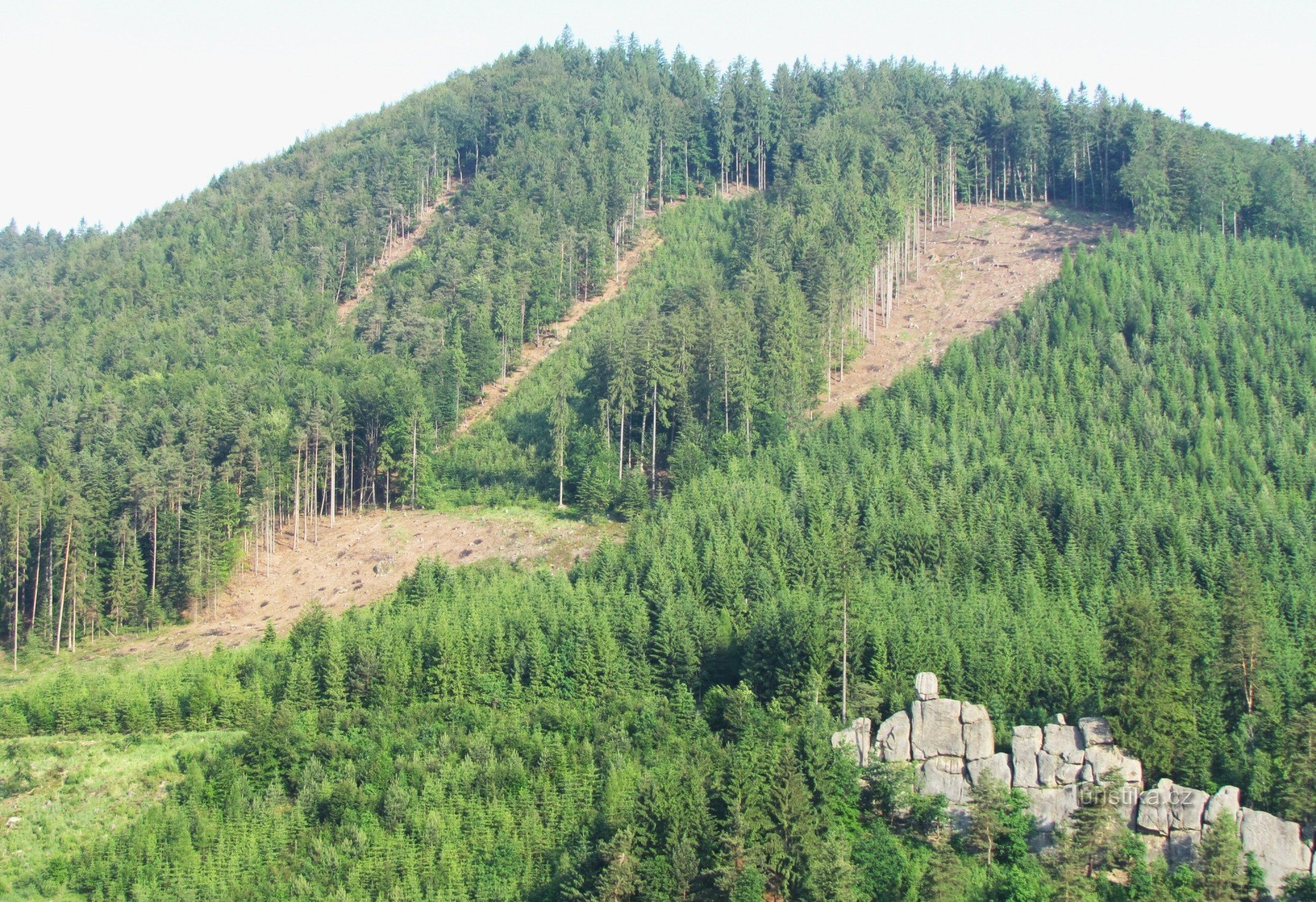 De Devil's Rocks a Zámčisko, Krajčice, Láz e rochas Lačnovská (retro 1999)