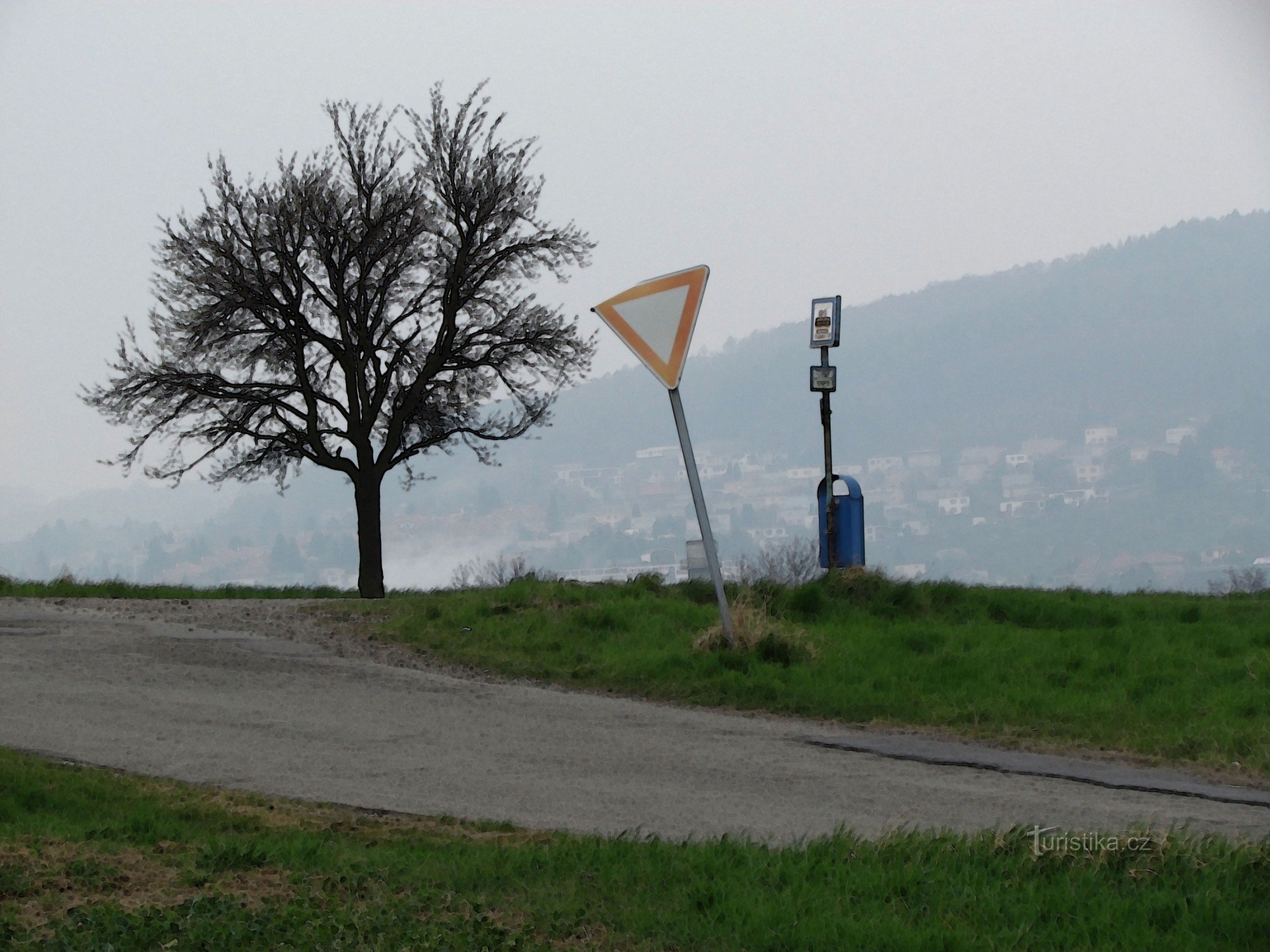 De Interspar via Prštné e a lagoa sob Babu a Zlín