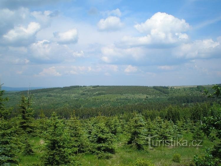 från Macecha: berget Loučná