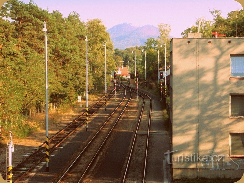 Vanaf het station in Doksy