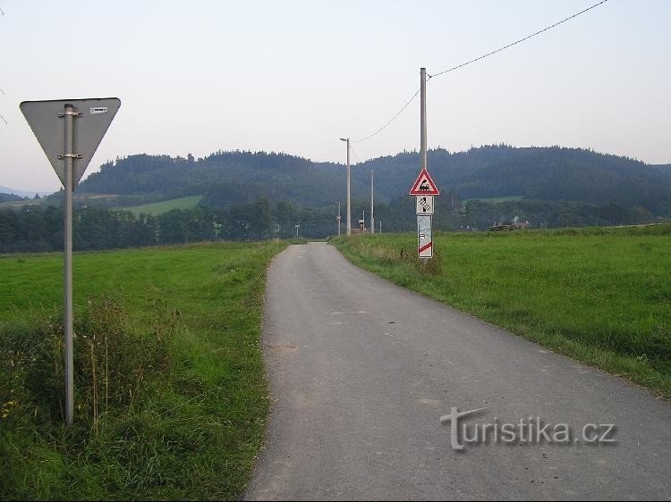 Da placa de sinalização para Frenštát