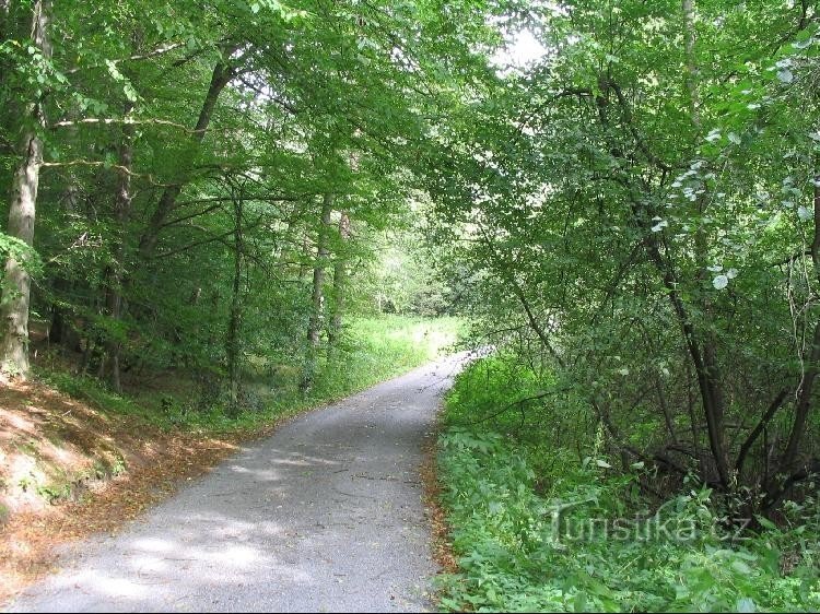 De la confluenta Oslavei cu Huntava, mai departe pana la moara lui Fial