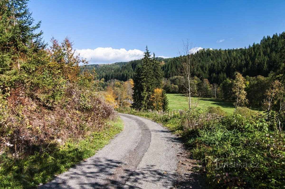 Abzweigung im Krupé-Tal