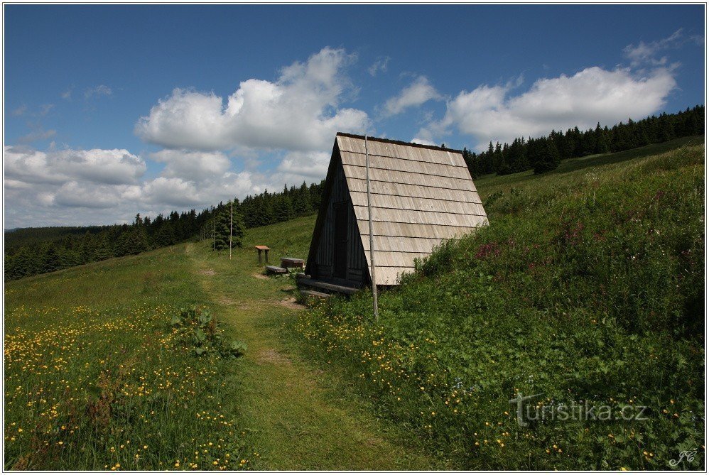 Resting place above Klínovka