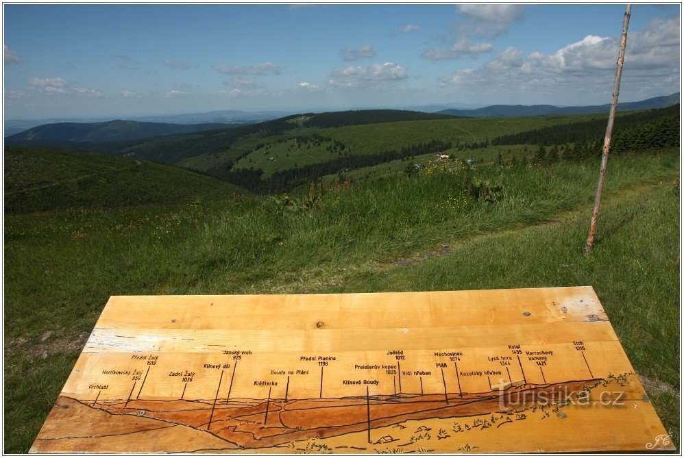 Resting place above Klínovka