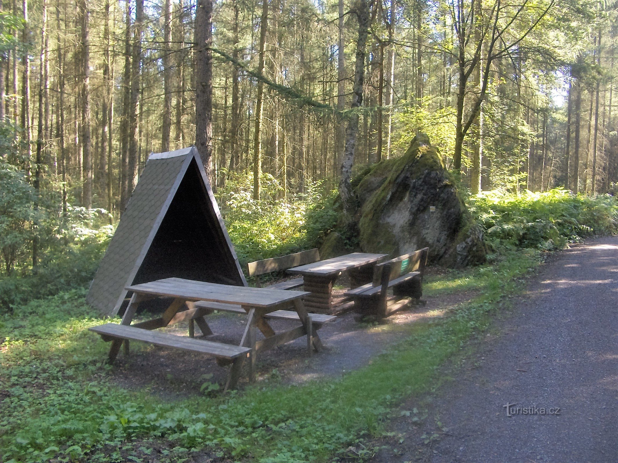 área de descanso cerca de Zeisigstein