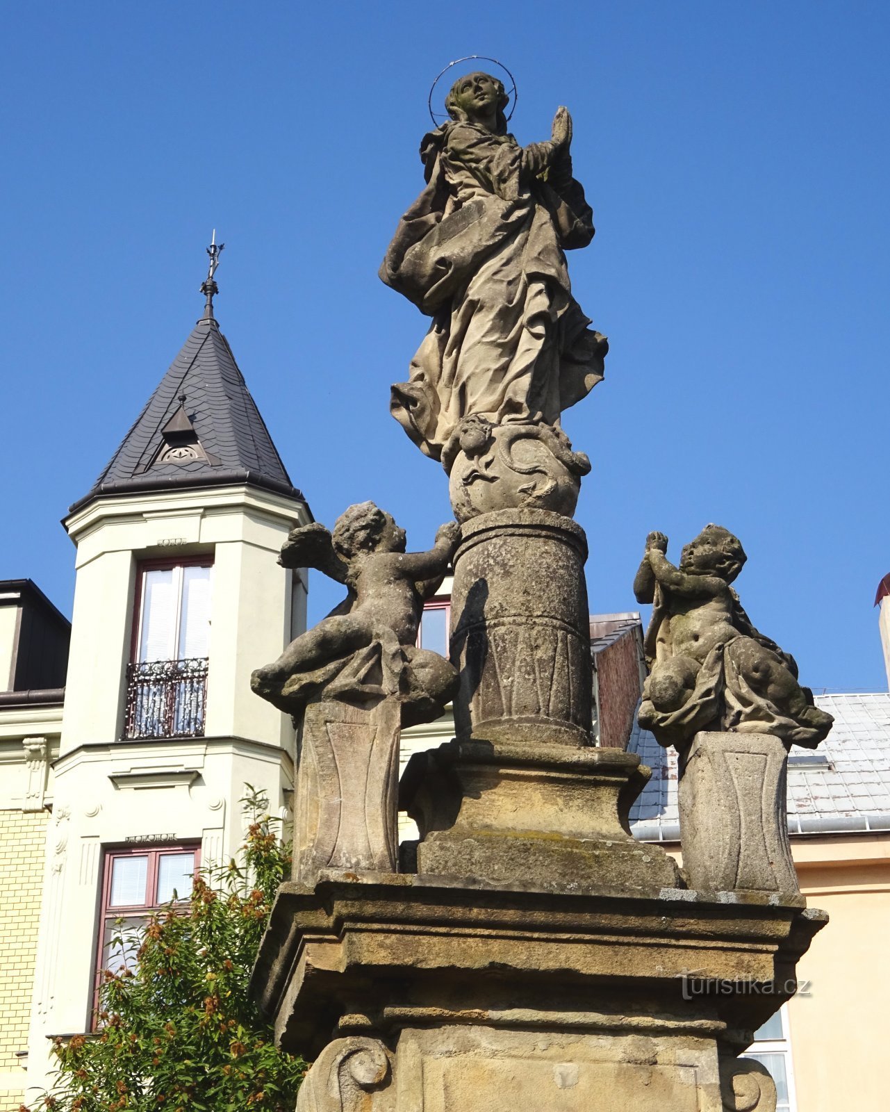 Odry - Mariensäule auf nám. TGM