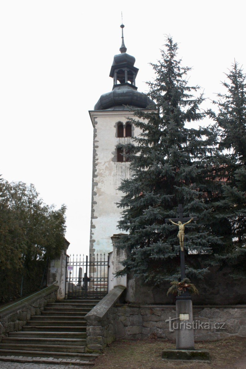 Olbramovice - Kerk van Allerheiligen