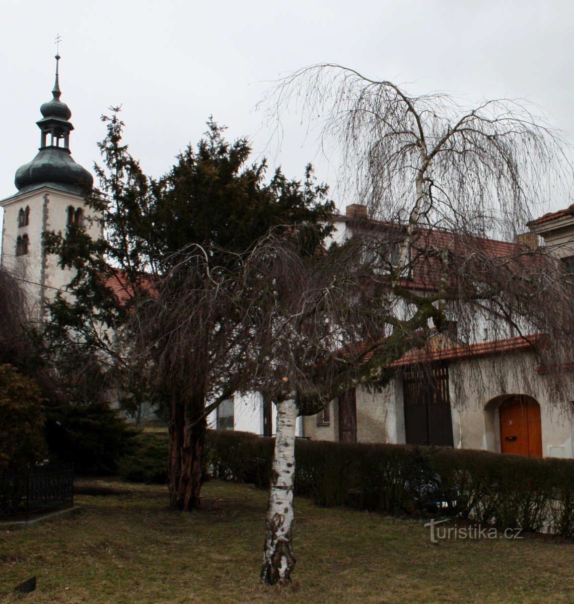 Olbramovice - Maison municipale et maison d'Hubert