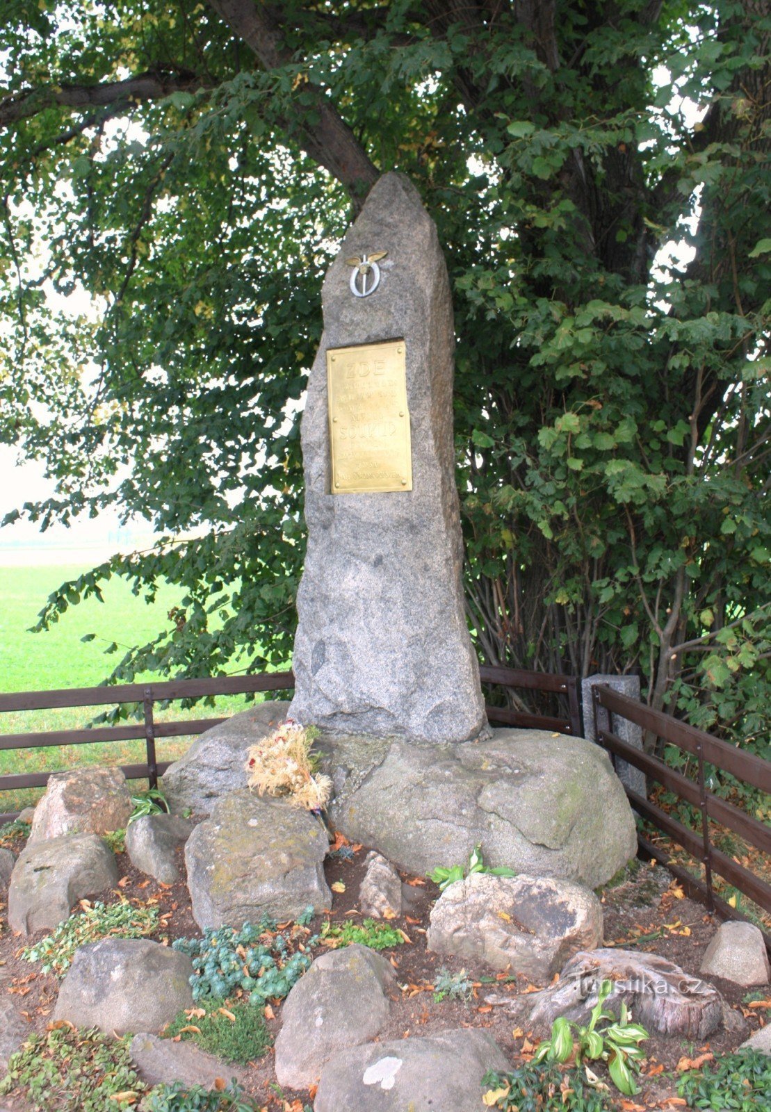 Oldřiš - památník kpt. Alfréda Soukupa