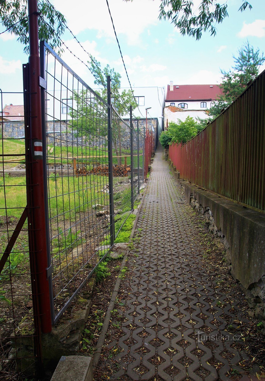 Olešnice - la ruelle la plus étroite