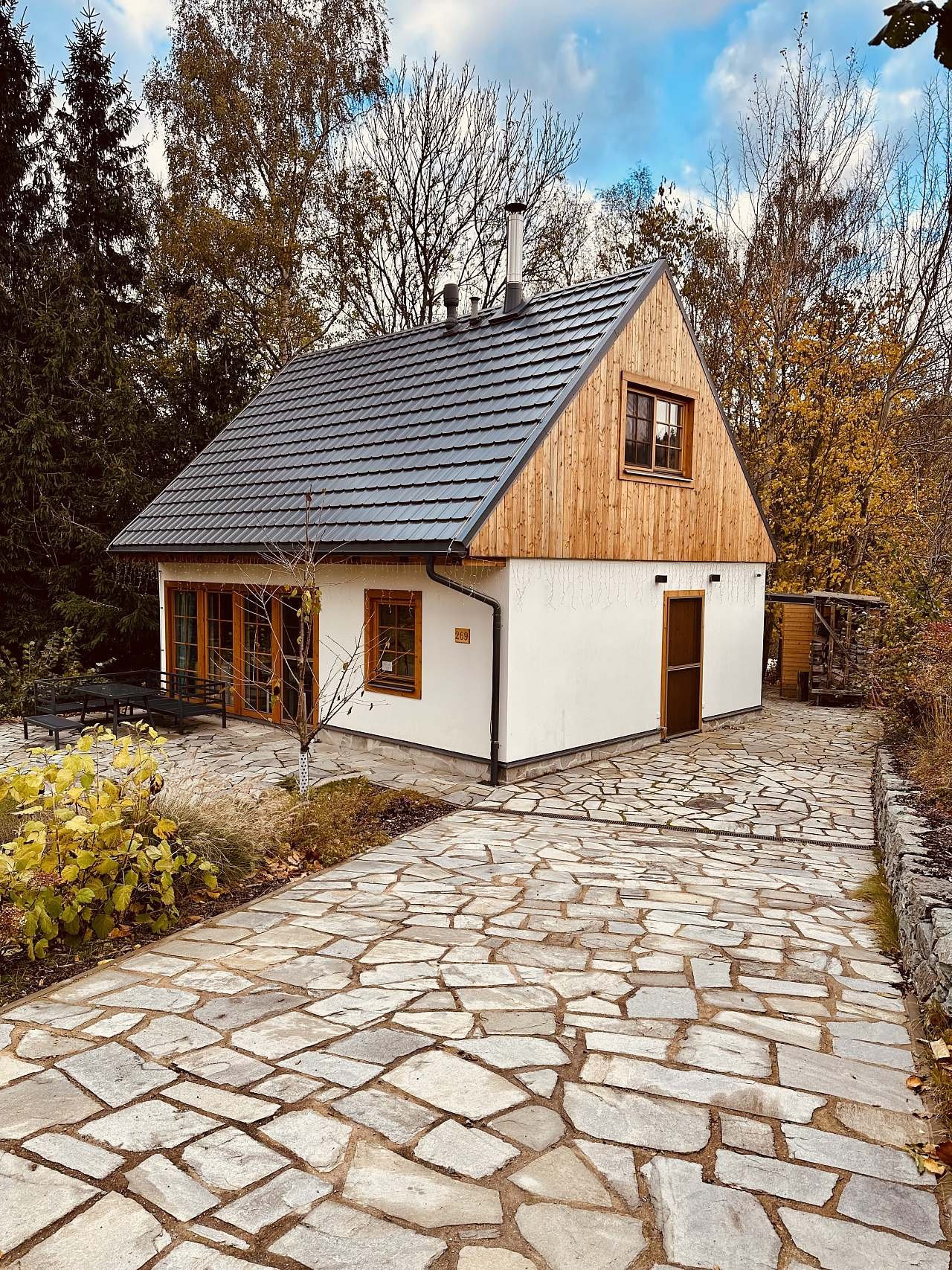 Olešnická Chaloupka na podzim