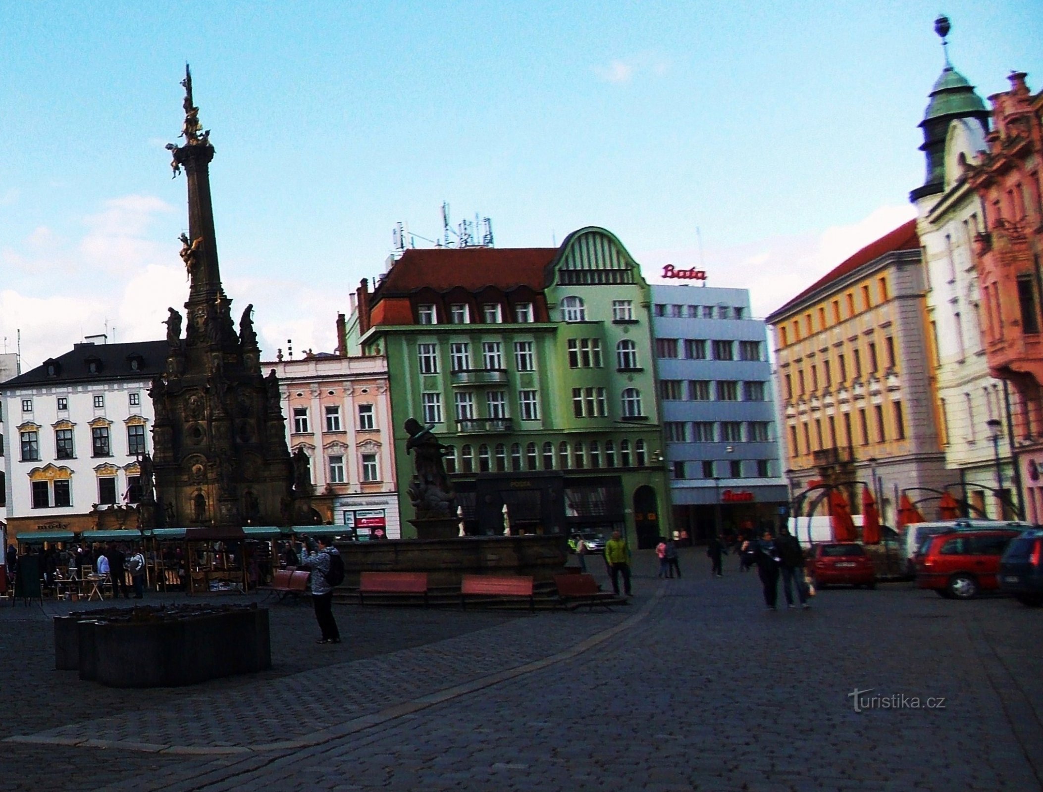 Olomouc - Horní náměstí s modelem města