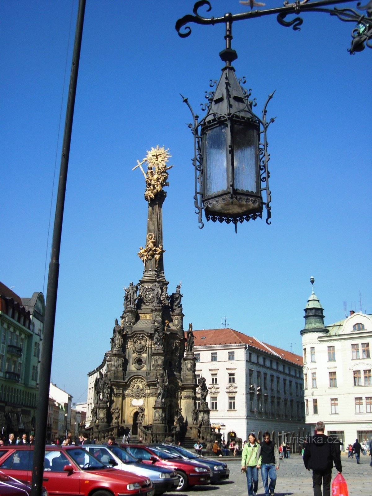 Olomouc-Horní náměstí-Szentháromság-oszlop-Fotó: Ulrych Mir.