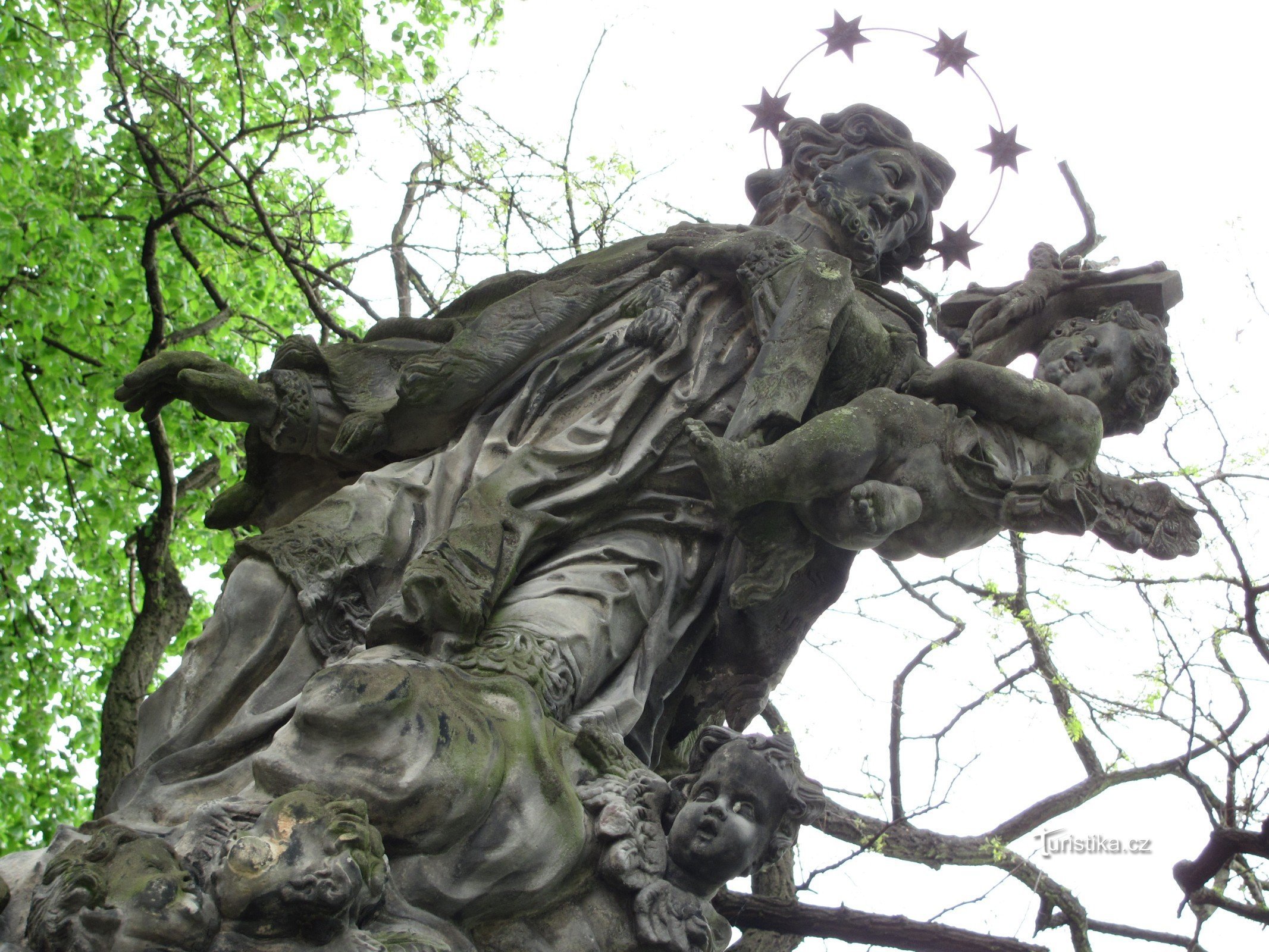 Olmütz - Statue des Hl. Jan Nepomuký