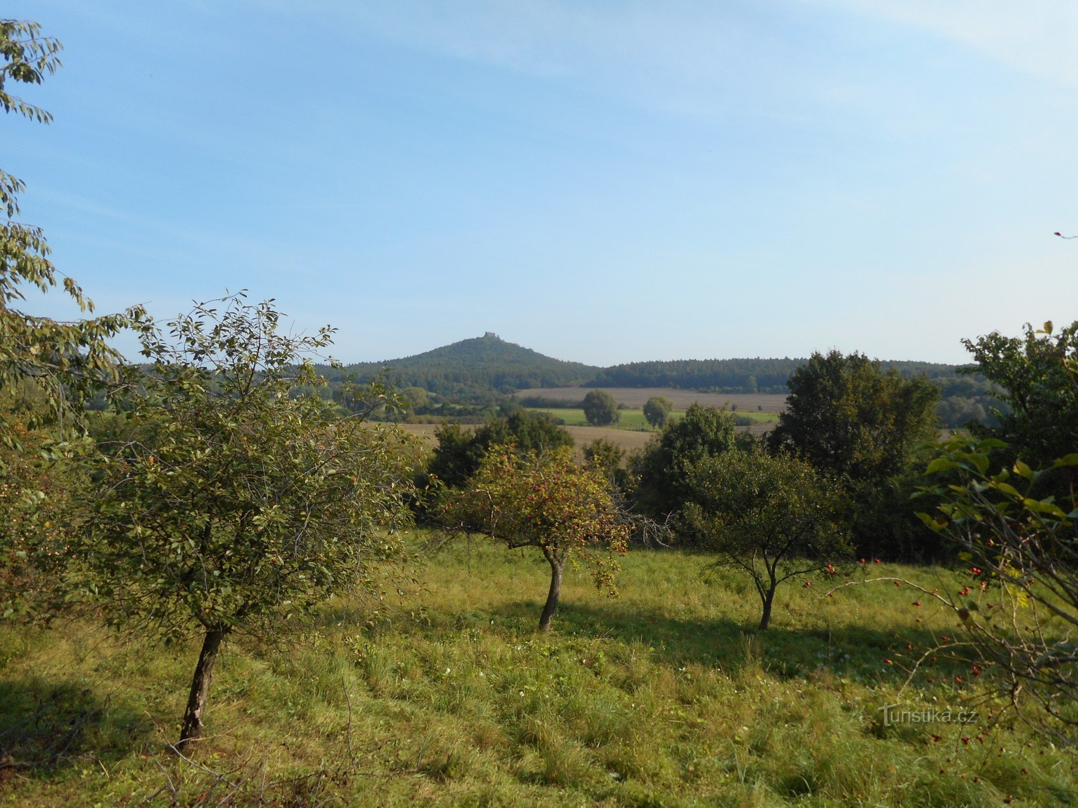 Alter fra frugtplantagen over Dřemčice.