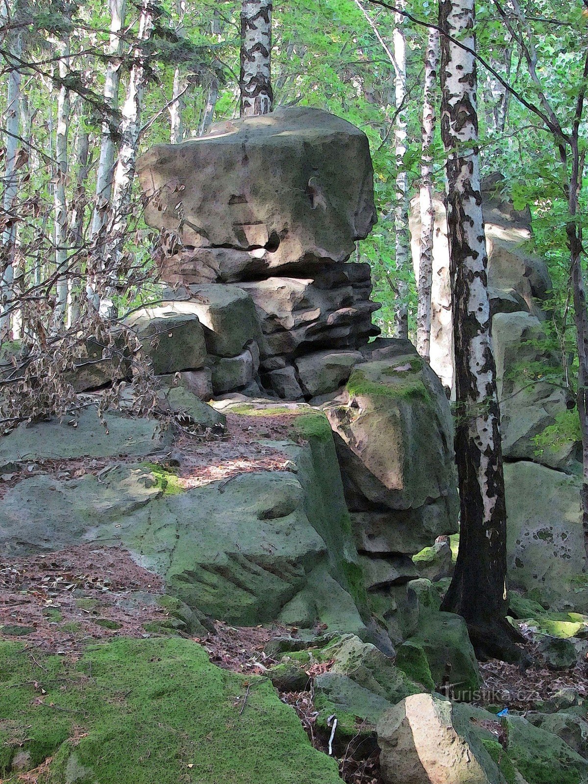 Ondřejovsko - Přední skaly - center
