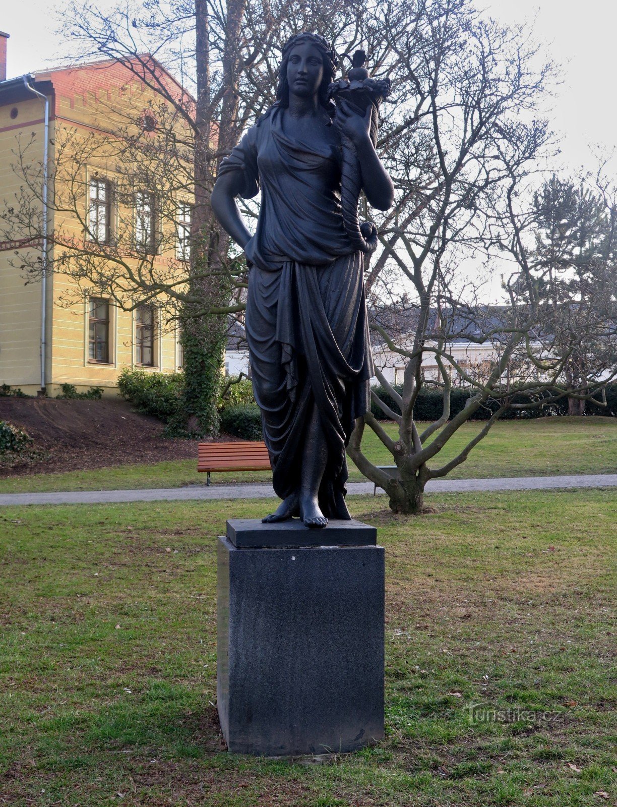 Opava - statue de la déesse Cérès