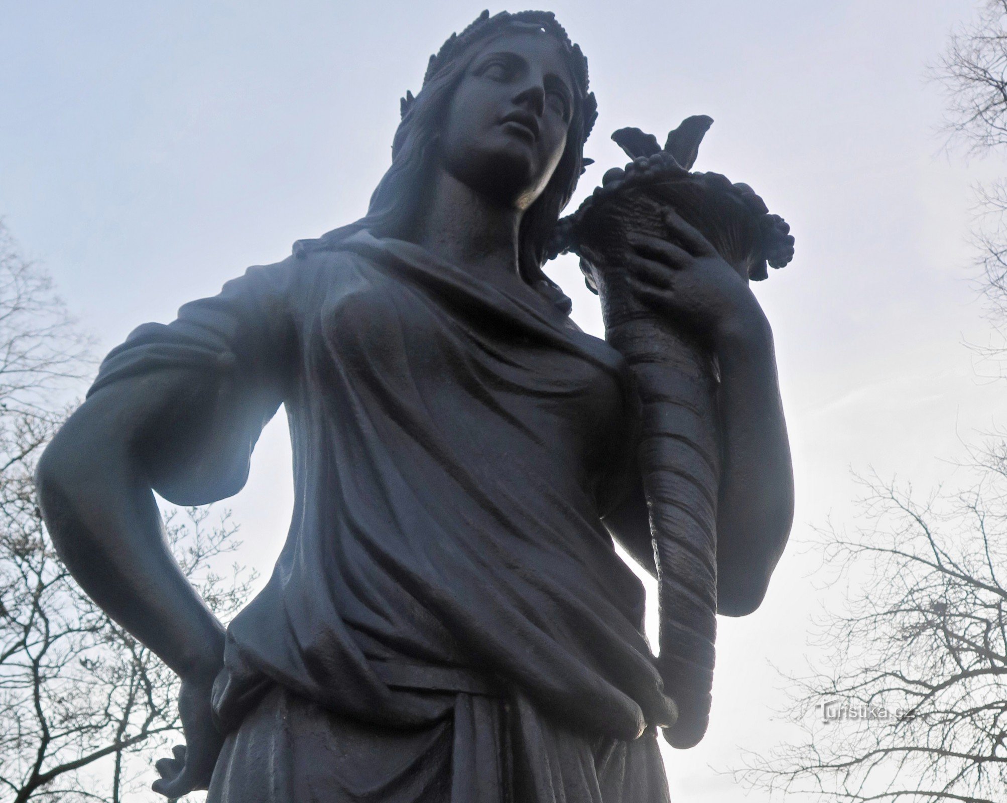 Opava - statue de la déesse Cérès