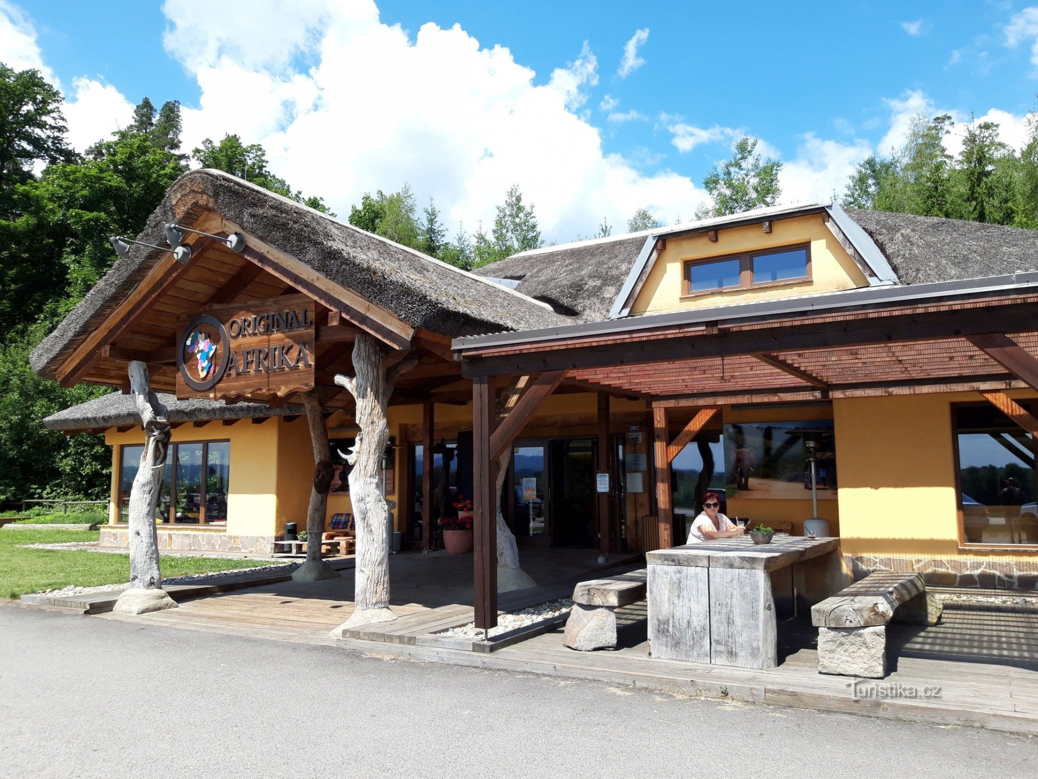 Original Afrika Café near Český Krumlov