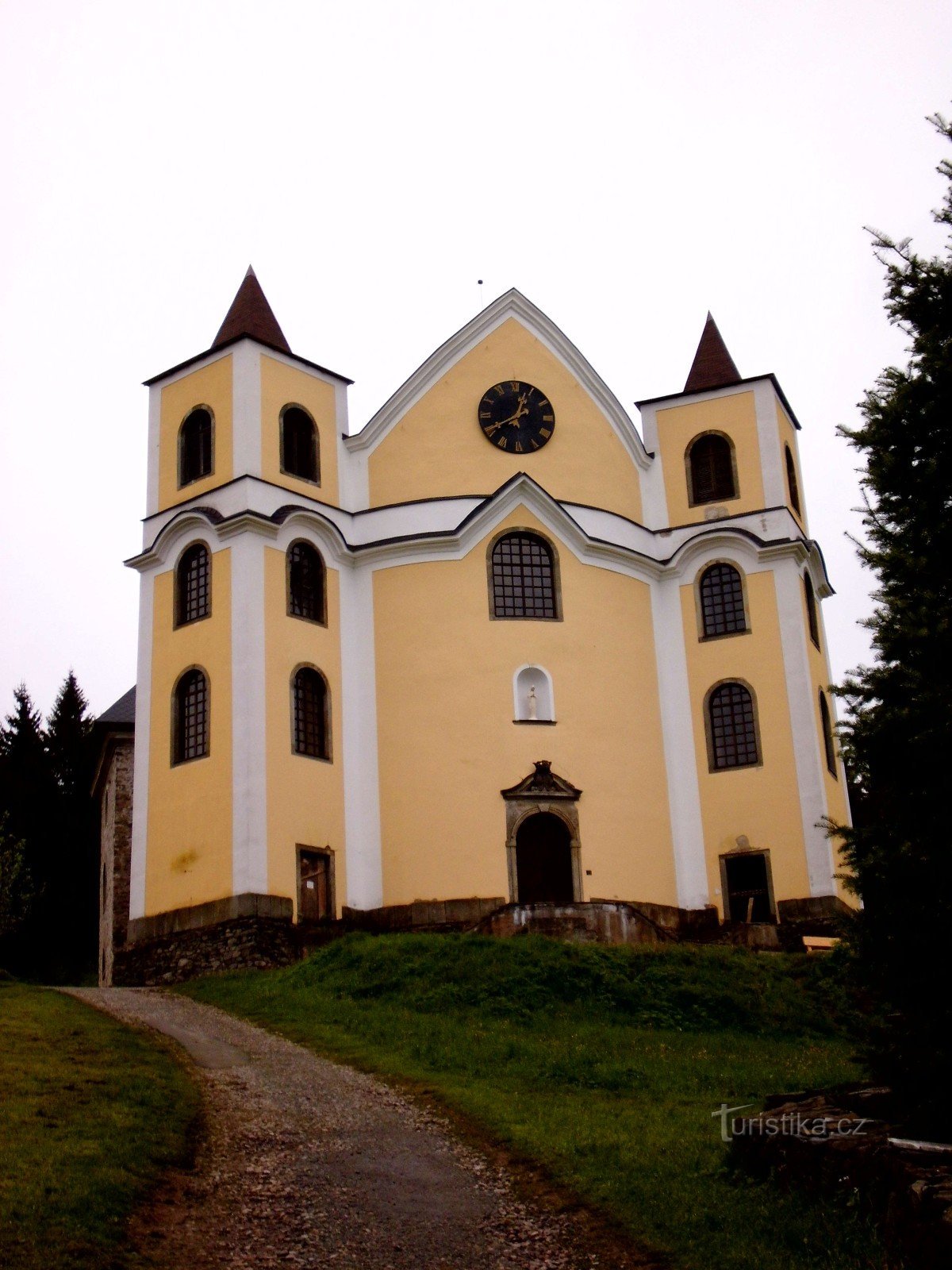 Visite de l'église cyclo d'Orlické