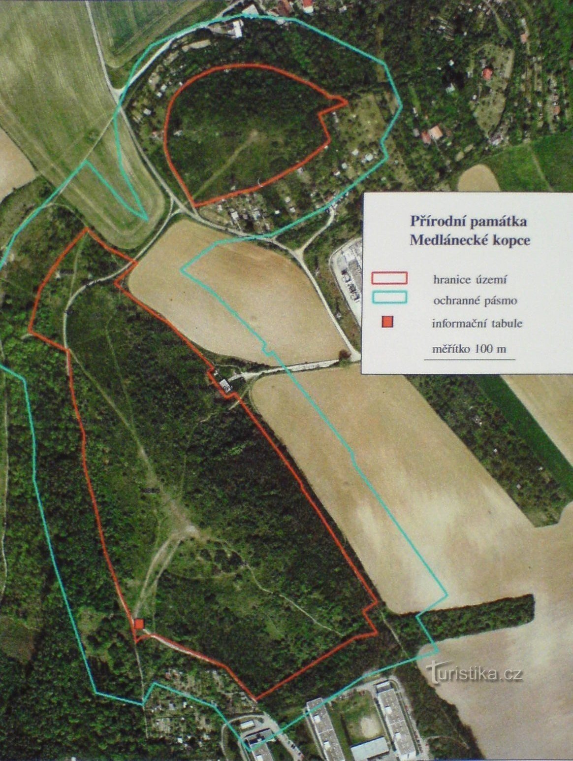 Orthomap of the Medlánecké hills