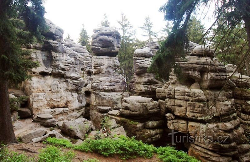 Ostaš - rock labyrinth (source: internet)