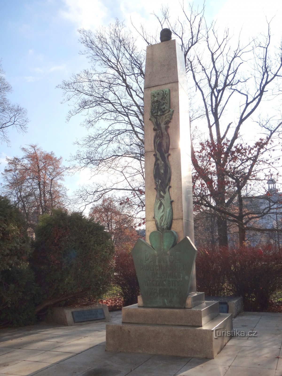 Ostrava - monument de la bataille de Zborov/monument des champs de bataille de la 1ère et 2ème guerre mondiale