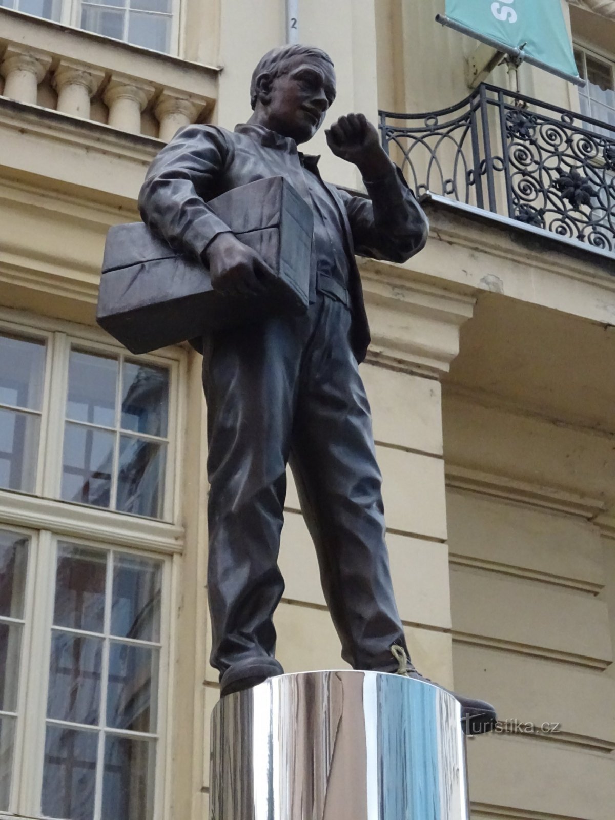 Ostrava - statue of Karel Kryl