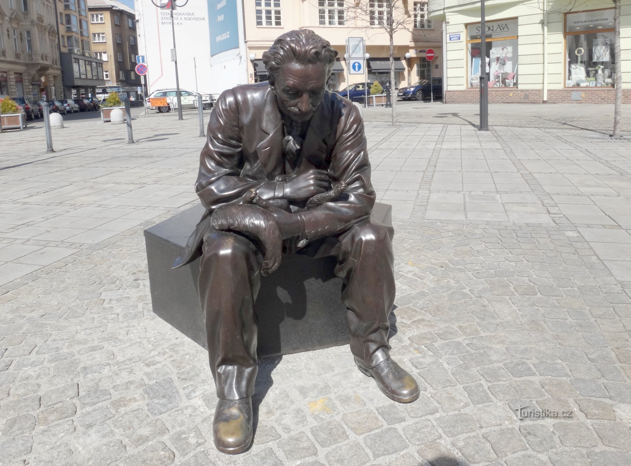 Ostrava - άγαλμα του Leoš Janáček