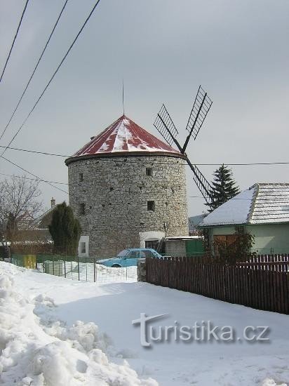 Island near Macocha - windmill