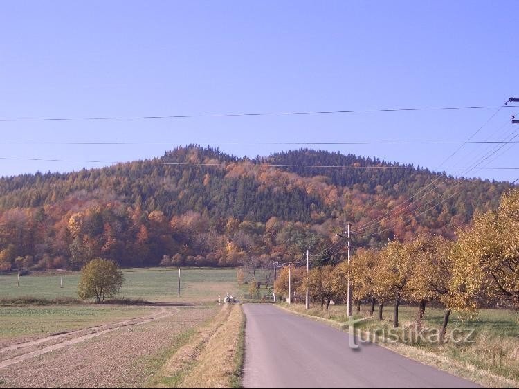 Ostružná von der Straße von Palkovice nach Podhůří