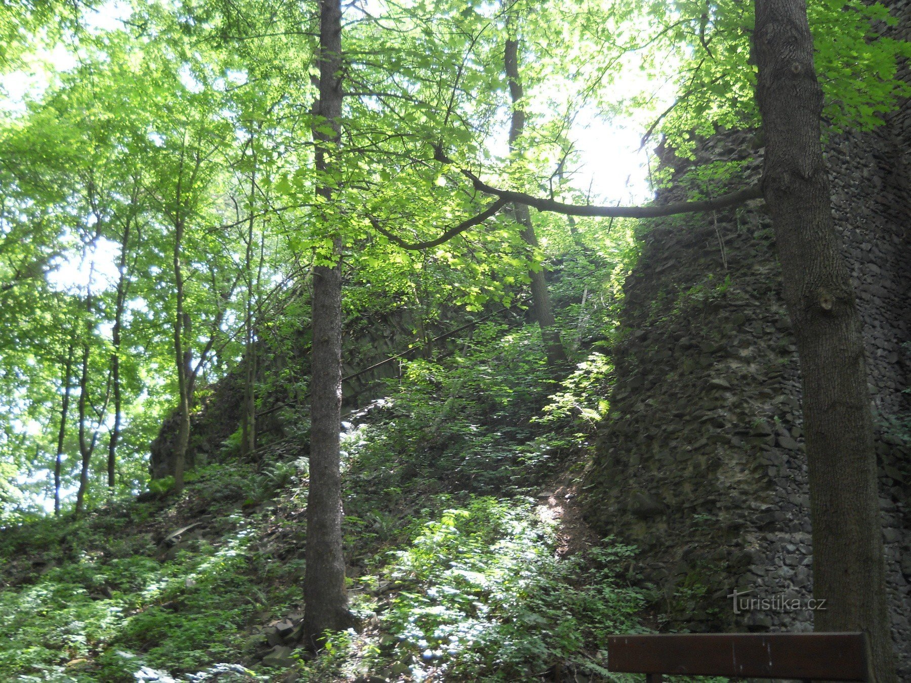 Ostrý - rovine del castello