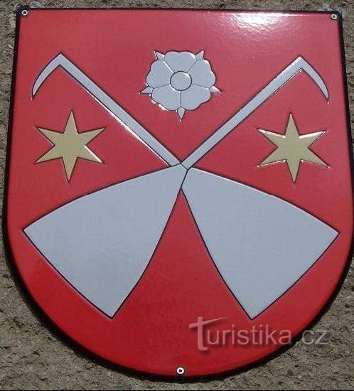 Otaslavice: Escudo de armas del pueblo de Otaslavice.