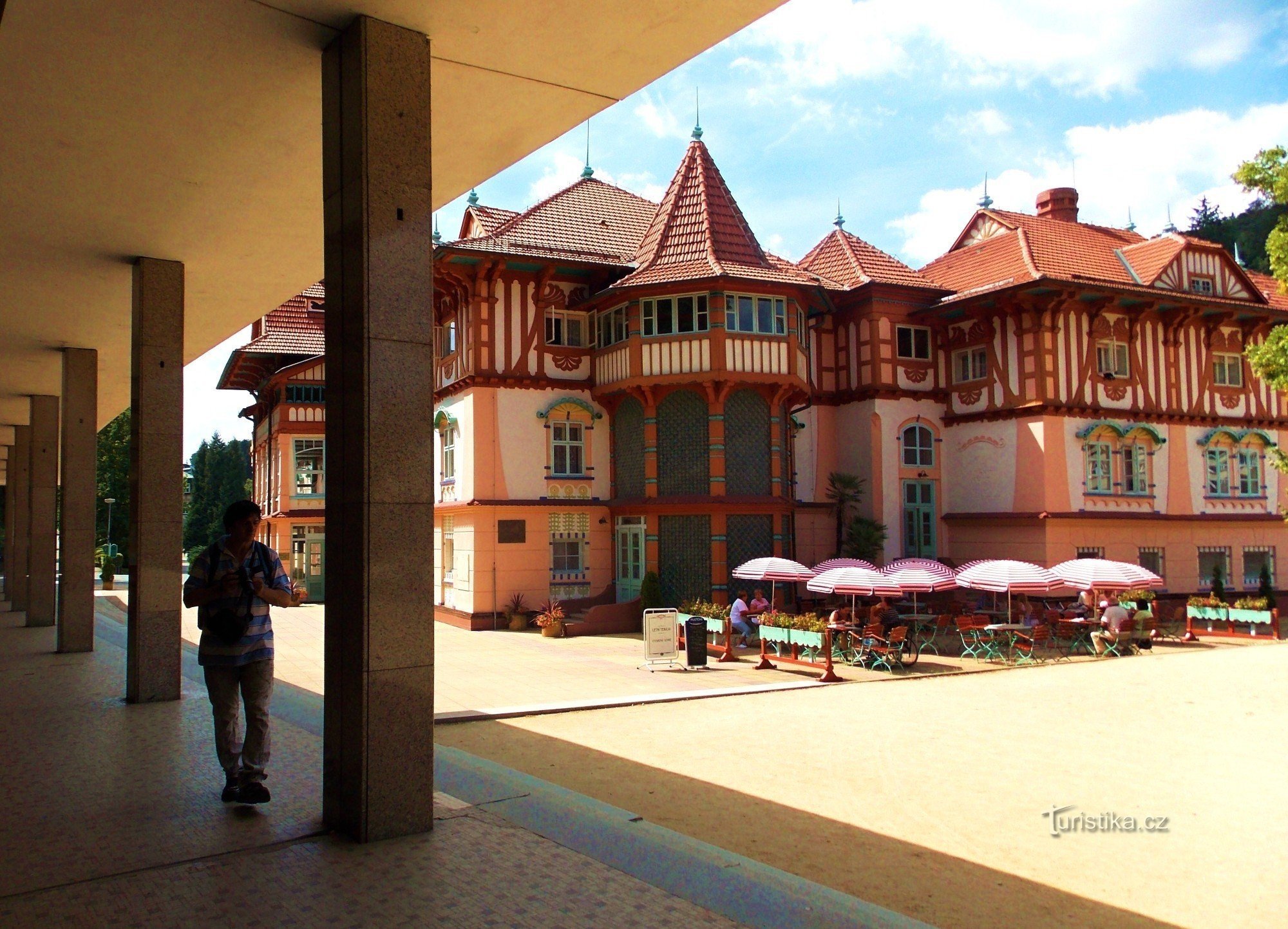 Decorazione delle terme di Luhačovice