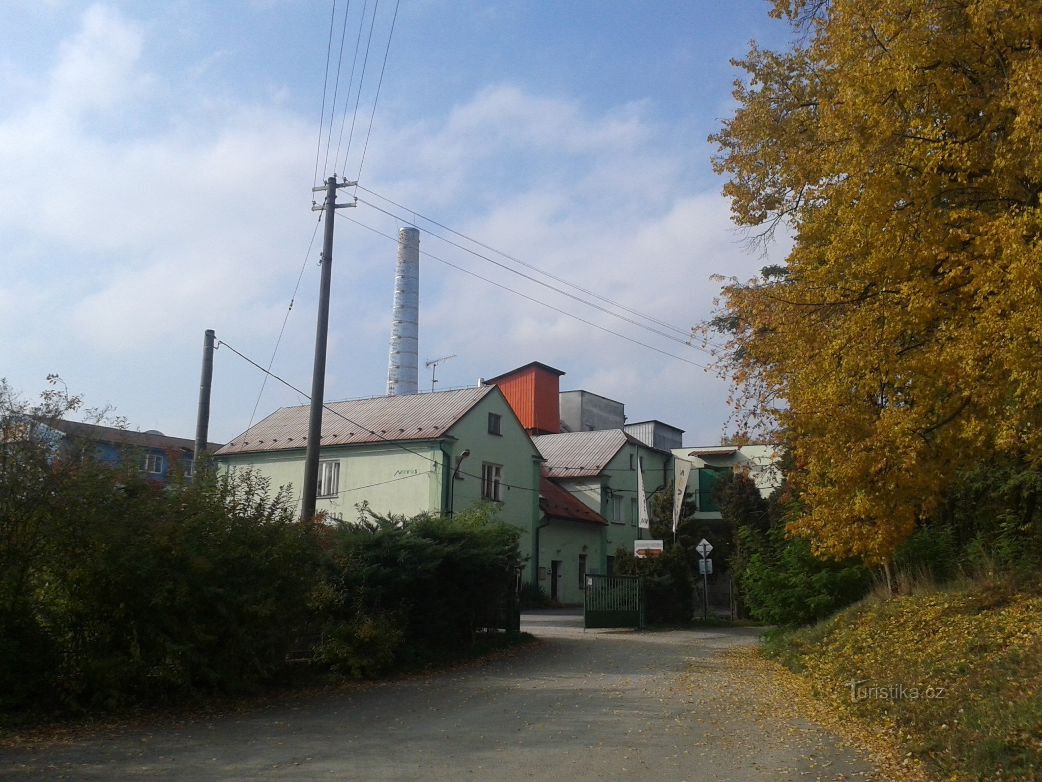 destilería en Zábřeh - no pasamos, hay un camino estrecho