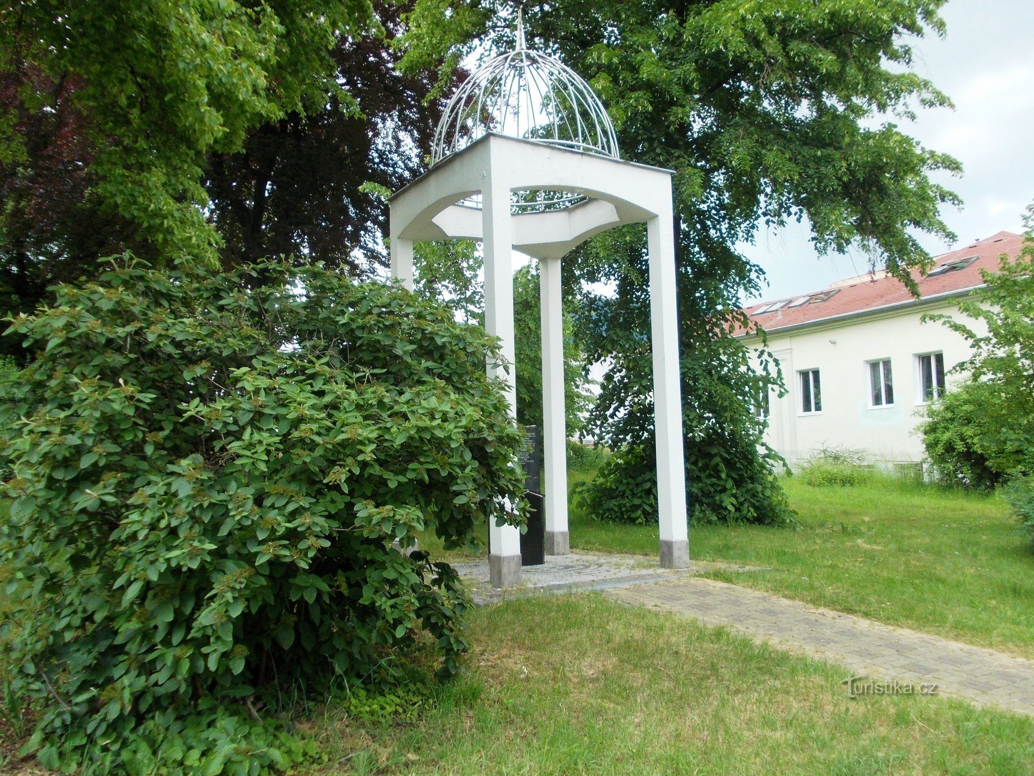 memorial - a memory of the people who did not survive and also of the destroyed synagogue