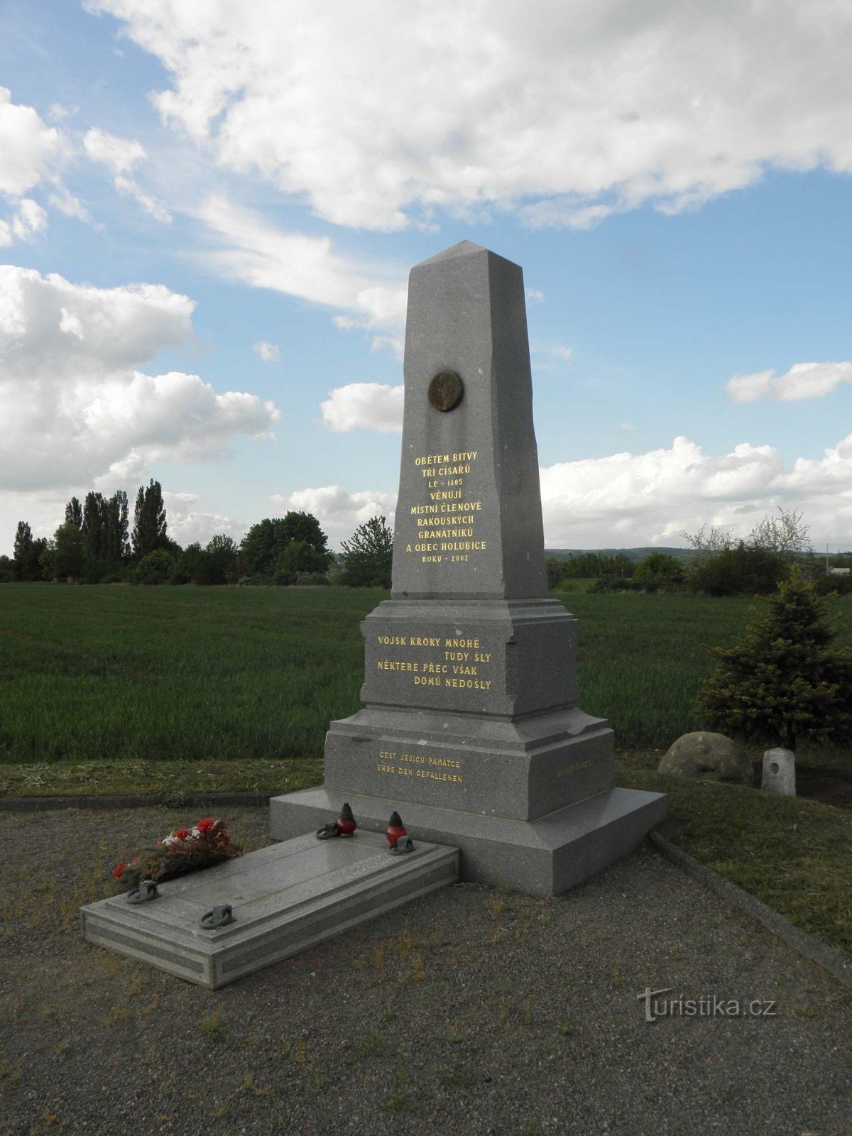 Monument till slaget om de tre kejsarna nära Holubice - 7.5.2012 maj XNUMX