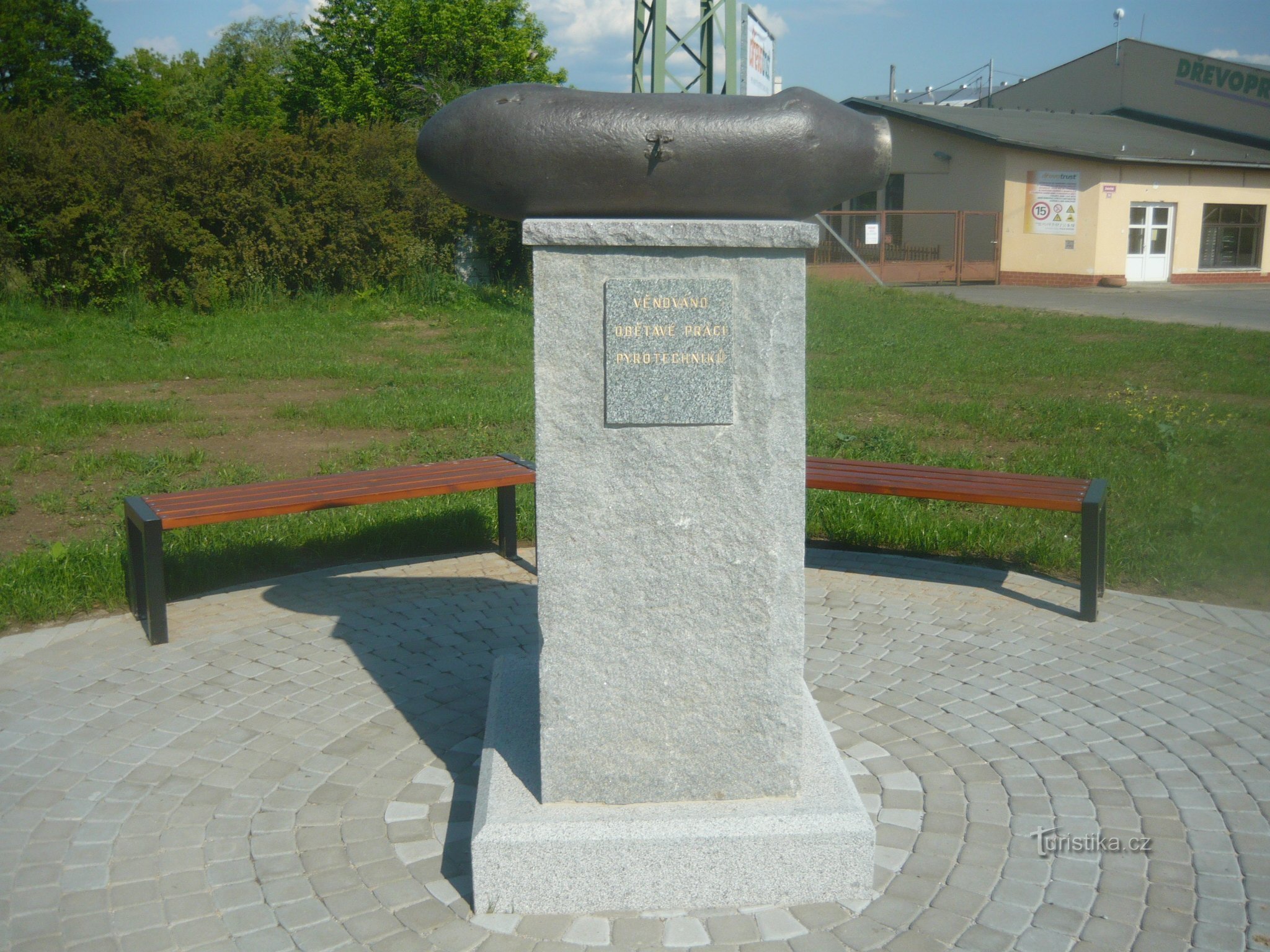 Denkmal für die Bombardierung von Pilsen 17.4. 1945