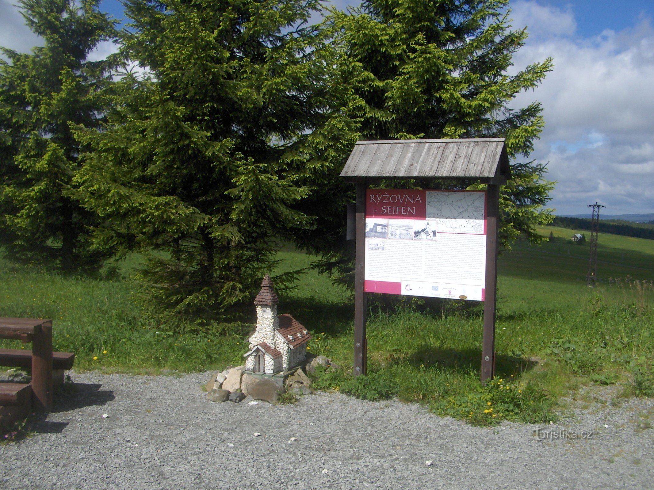 Monumento da antiga igreja Ryžovna