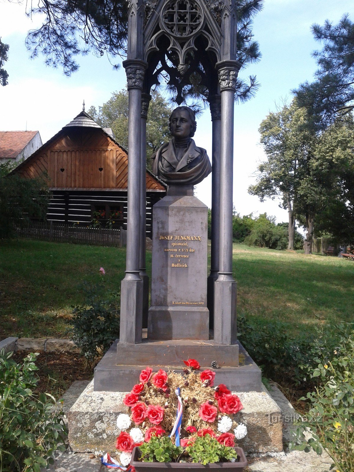 Josef Jungmann Hudlice emlékműve