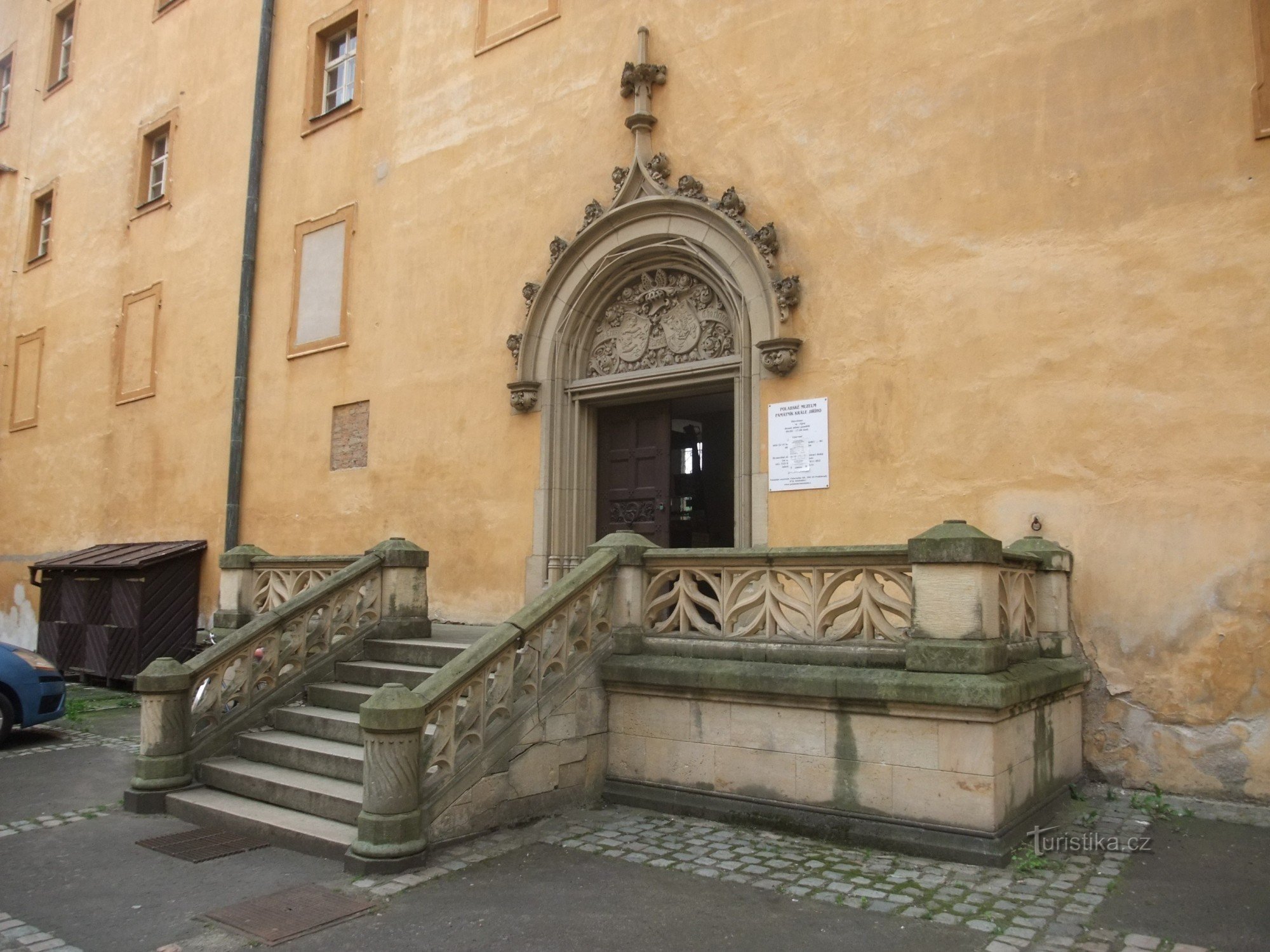 Monument to King George of Poděbrady in Poděbrady