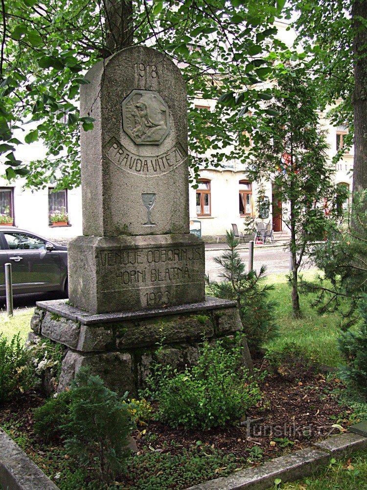 Monument över M. Jan Hus