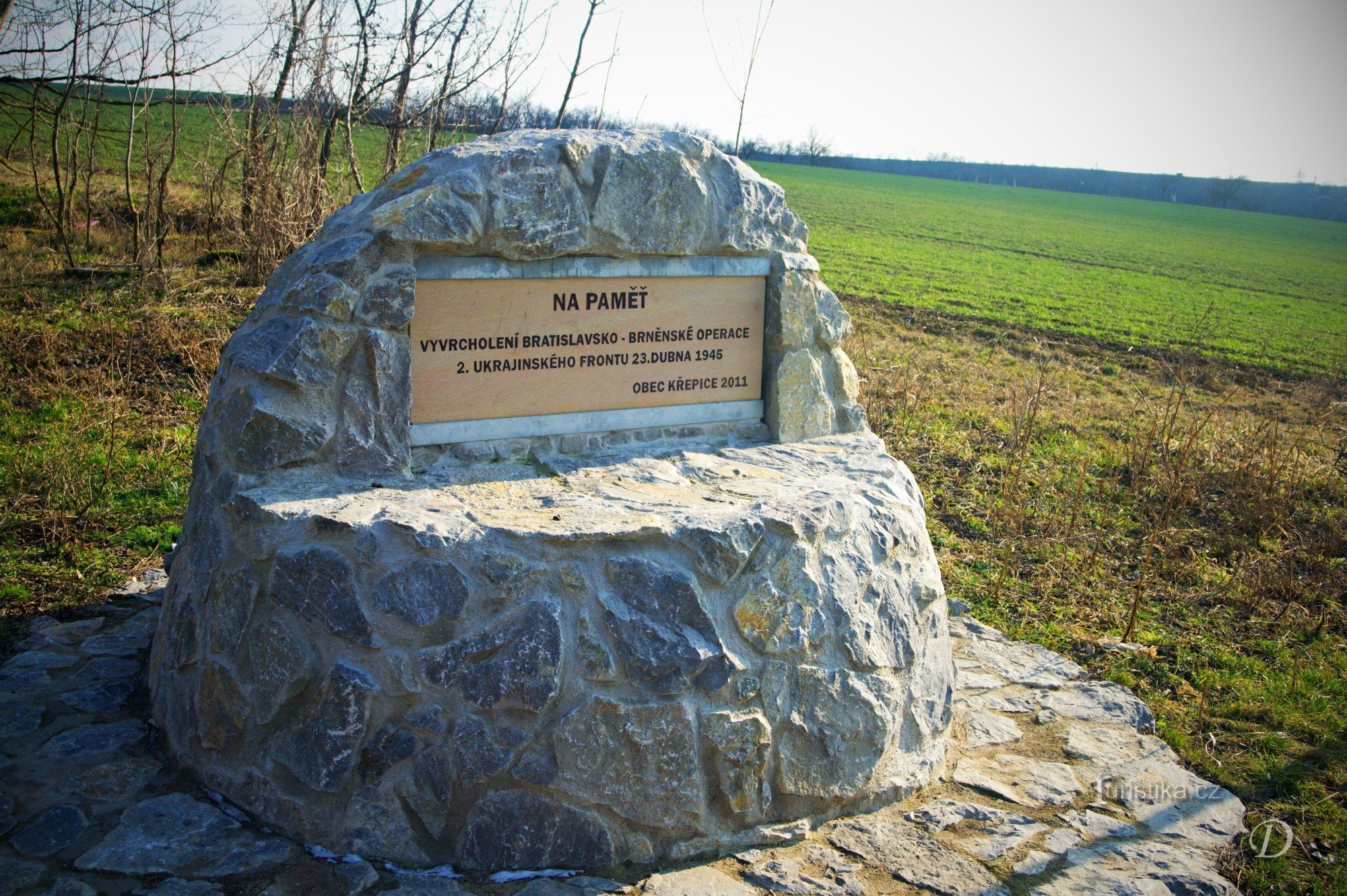 Monument på Čertoraj-bakken