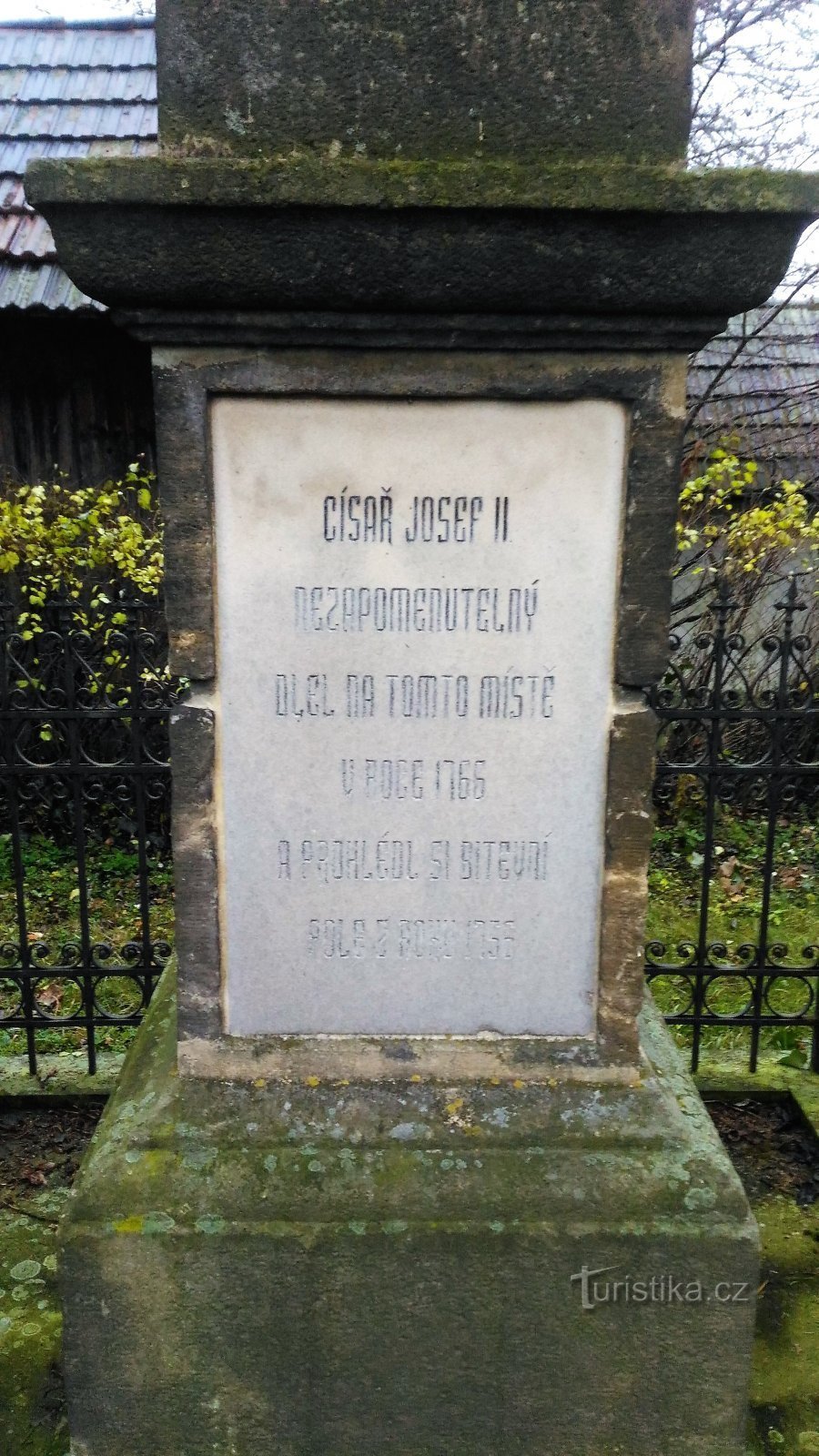 Monument över besöket av kejsar Joseph II.