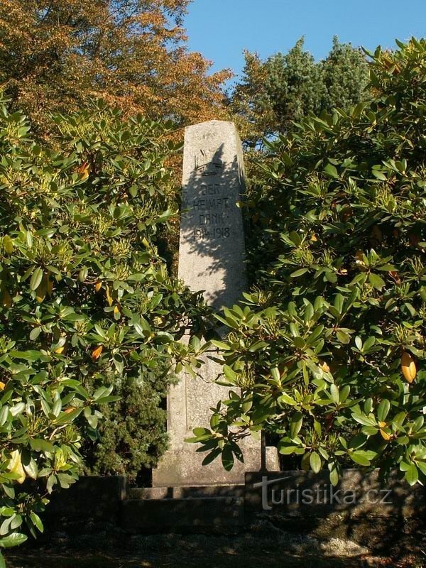 Monumentul celor căzuți, Rudolfov